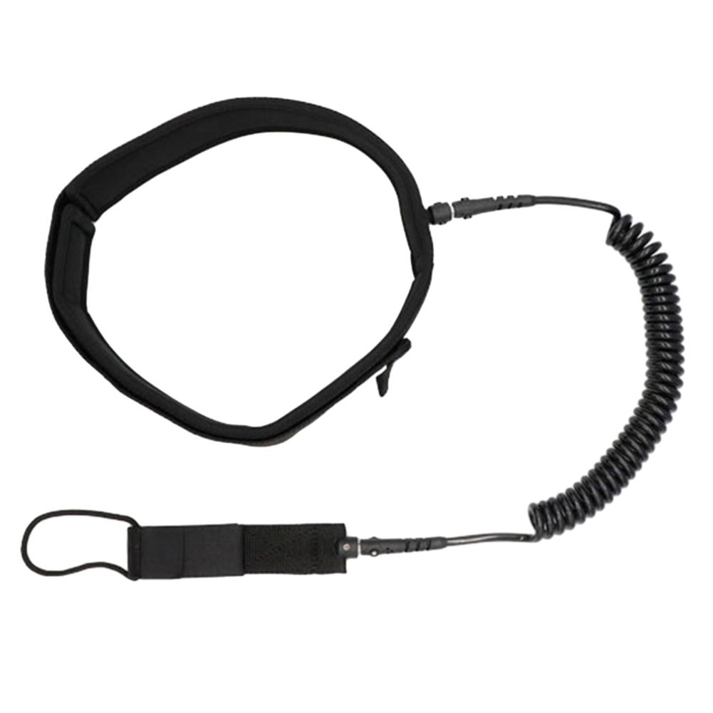 Coiled Leash Maximum Tensile Length Up To 10 Feet Safety Board Leash Coiled Surfing Leash for Surfing Beginner Practicing Supply