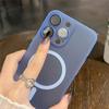 Ультратонкий матовый магнитный чехол для iPhone 15 14 13 12 11 Pro Max 15 Plus, защитный чехол для объектива с беспроводной зарядкой Magsafe