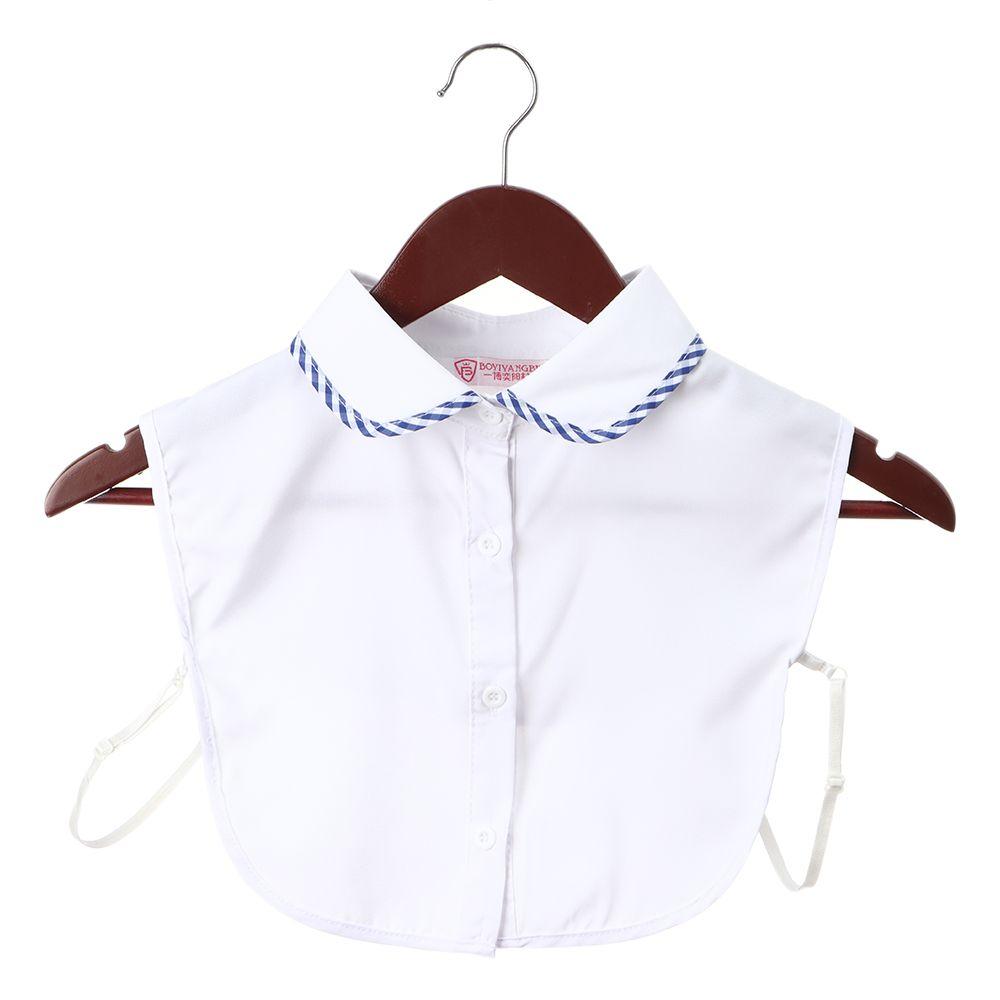 Vintage Detachable Cotton Clothes Accessories Shirt Fake Collar Lapel Blouse Top False Tie