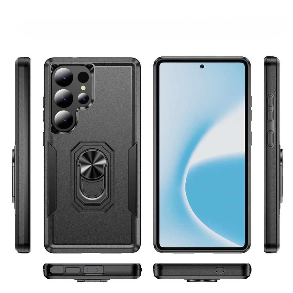 Fall Protective Stand Hard Case for Samsung Galaxy S25 Ultra S24 Plus FE 5G 2 IN 1 COVER for Samsung S25