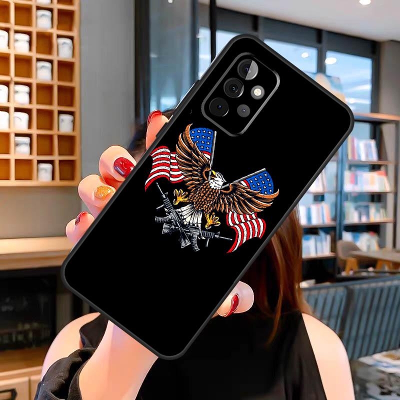 Американский флаг США Орел Чехол Для Samsung Galaxy A13 A36 A56 A23 A52 A32 A12 A54 A34 A14 A16 A26 A33 A53 A15 A35 A55