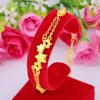 Vietnam Sand Gold Five-pointed Star Bracelet Female 24k Gold Plated Fashion Bracelet Transfer Jewelry