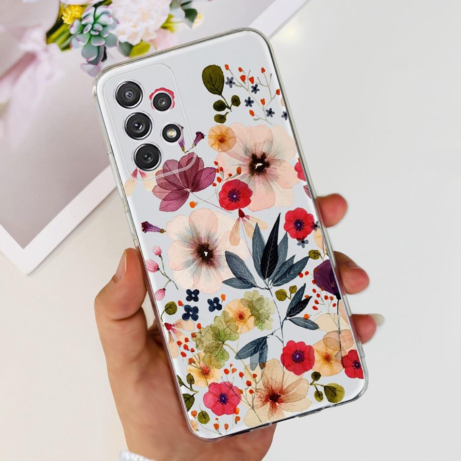 Стильный мягкий силиконовый чехол для Samsung Galaxy A33 A53 A73 5G Прозрачная задняя крышка из ТПУ для Samsung A73 A53 A33 A336B A53B A736B