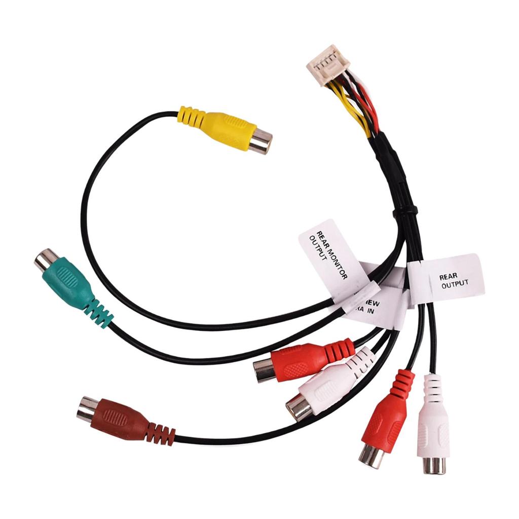 RCA Harness Adapter Speaker Connector Easy Installation Cord Assembly Car Audio Video