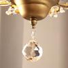 Candle  Crystal Chandelier Vintage Candle Led Pendant Light Room Decor Ceiling Hanging Light for Living Room