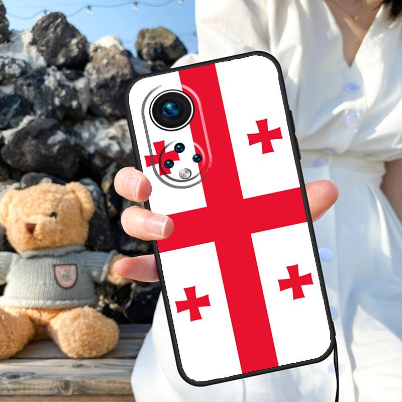 Чехол Georgia Grunge Flag для Honor X8a X9a X6a X7a X6 X7 X8 X9 X9b X8b Honor 70 50 90 Lite Magic 5 6 Pro Cover