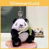 Plush Panda Endearing Keychain Charming Design Colorful Accessory For Use Daily