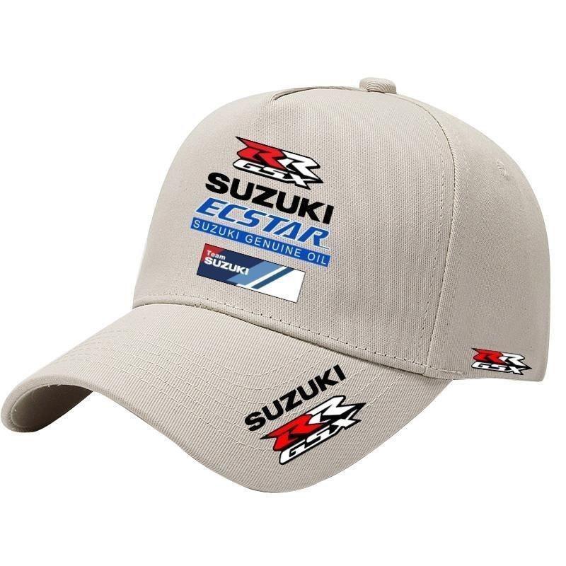 Бейсболка для гонок на мотоциклах Suzuki Для мужчин и женщин Внешняя защита от солнца при езде и впитывающая пот бейсболка