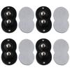 4Pcs Stainless Steel Mini Caster Wheels Black Appliance Wheels Paste Mini Roller  Furniture Box