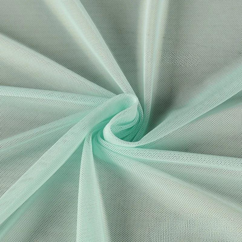 40D Mesh Fabric High Elastic Knitted Soft Four Sided Elastic Dress Bottom Cloth Diy Sewing Meters Nylon Spandex Material