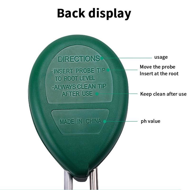 Plant Test Flower Instrument Tool 3 In 1 Soil Meter Moisture Light Ph Testers With 2 Probes Soil Monitor For Garden