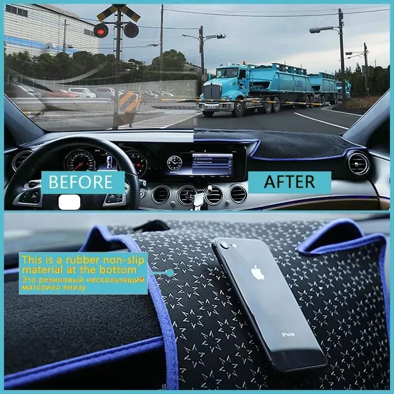 Car Dashboard Mat For Fiat 500 312 2007~2024 2008 2009 2012 2013 2015 2016 2018    Cover Dash Protective Accessories