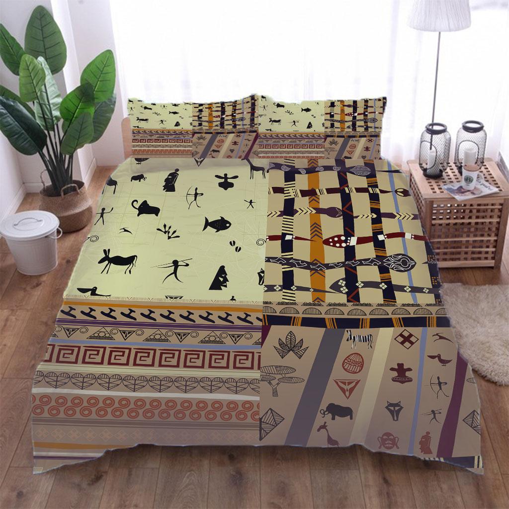 Single Bed Collection 3D Ancient Egyptian Print Kids Design Bedding Collections Single Double Bed Duvet Cover Collection And 2 Pcs Pillow Cover