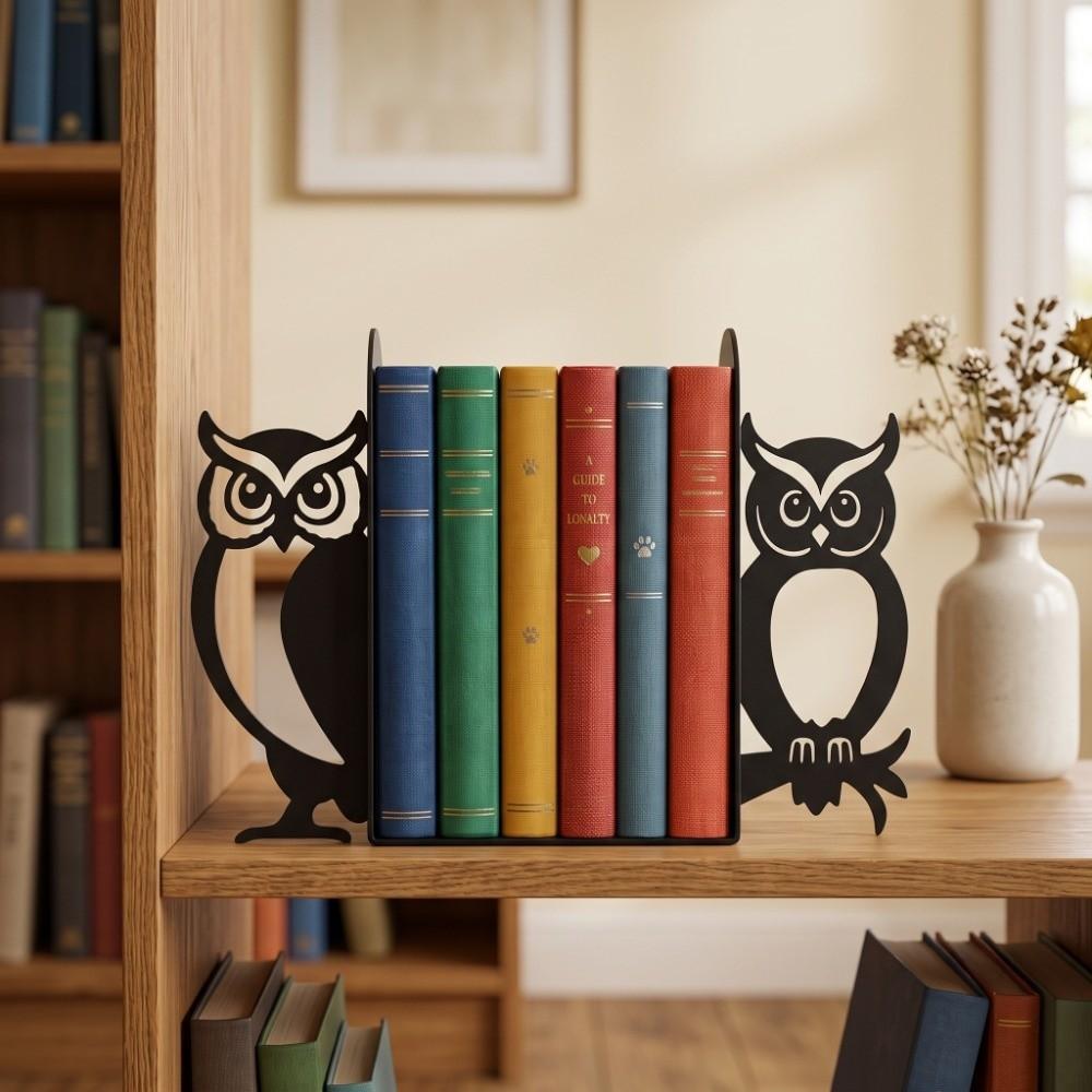 Stable Metal Bookend Cute Book Organizer Cat Lover Cat Bookend Office