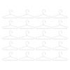 20PCS Doll Clothes Hangers Doll Clothes 65mm Stainless Steel Dollhouse Miniature Wire Hangers