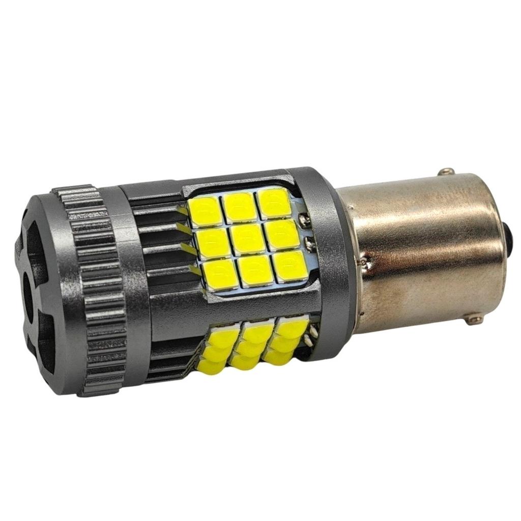 2 шт. светодиодные лампы P21W BA15S 12V-24V без ошибок 2600 лм белые мощные