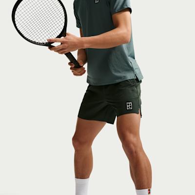 Nike Tennis Bottoms Men's Black Cloud Shirt Green/White Moderate