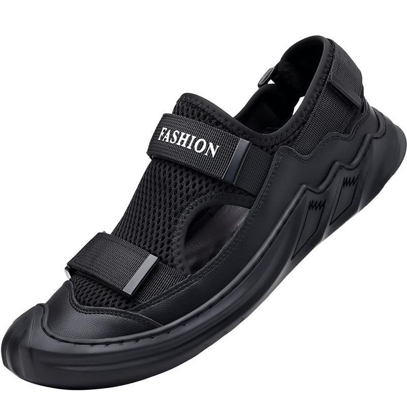 Sandals Men's Summer New Vietnam Roman Beach Shoes Bag Toe Mesh Breathable Men's Outdoor Casual Shoes