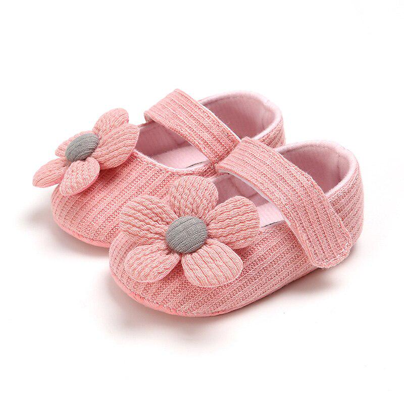 Cute Flower Baby Girl Shoes Soft Sole Cotton Newborn Toddler Girl Shoes Non-Slip Infant Girls First Walkers Shoes Schoenen