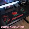 England Rugby Customized Name Text Mouse Pad, Large Desk Mouse Mat Personalized Home Office Present