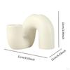 Ceramic Candle Holder for Christmas Pillar Display Home Fireplace Candelabrum