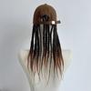 Hot Girl Hat Wig One Piece Gradient Braided Ponytail Sweet Cool Boxing Braid Full Headset