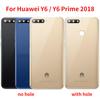 Назад для Huawei Y6 2018 Y6 Prime 2018 Батарейная панель Замена корпуса задней двери с объективом камеры + боковая сторона