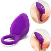 Rechargeable Men's Silent Waterproof Masturbator Silicone Vibration Lock Ring Penis Ring Health Products Adult Products