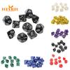 Multi-sided Solid Color TRPG Game D10 Polyhedral Dice - 10Pcs Set, Vibrant Color, Perfect for Party Props