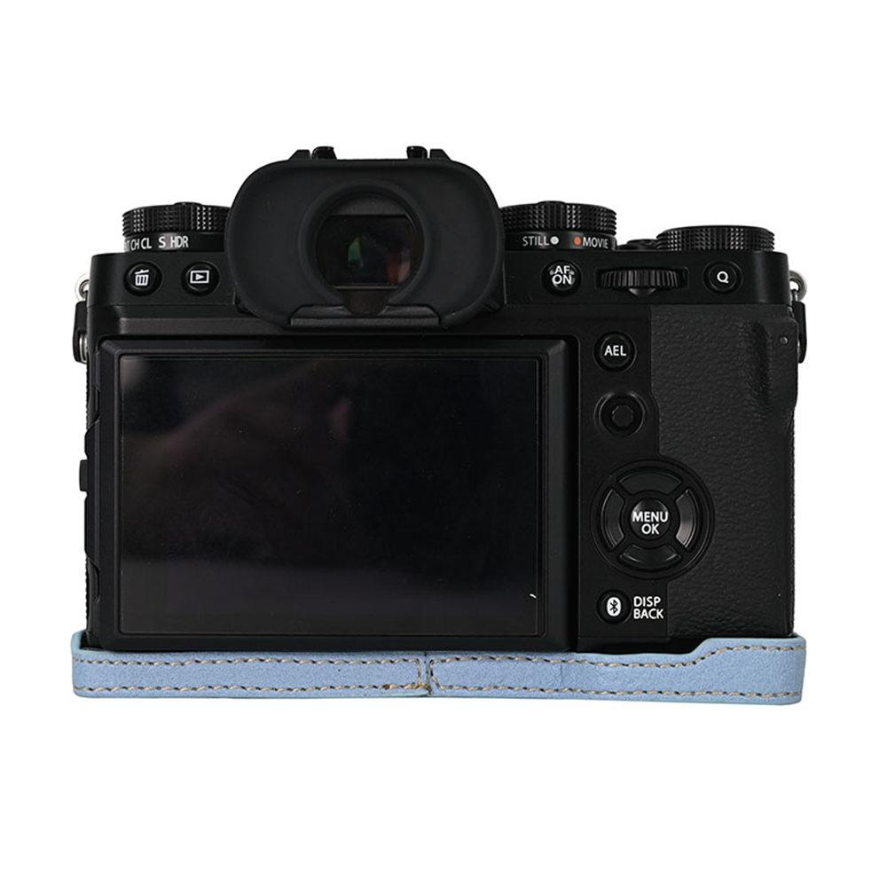 Магнитный получехол для камеры из ПУ кожи для Fujifilm XT5 Fuji X-T5, крышка с нижним отверстием, кожа личи