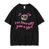 Funny Sad Hamster Meme Cry BiG Eye Cute Mouse T Shirt Women Fashion Kawaii Clothes Tshirts Women Tshirt