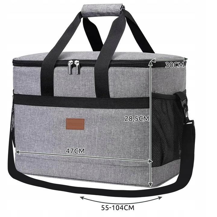 Wielka Torba Termiczna Na Plażę I Piknik 40L Xxl