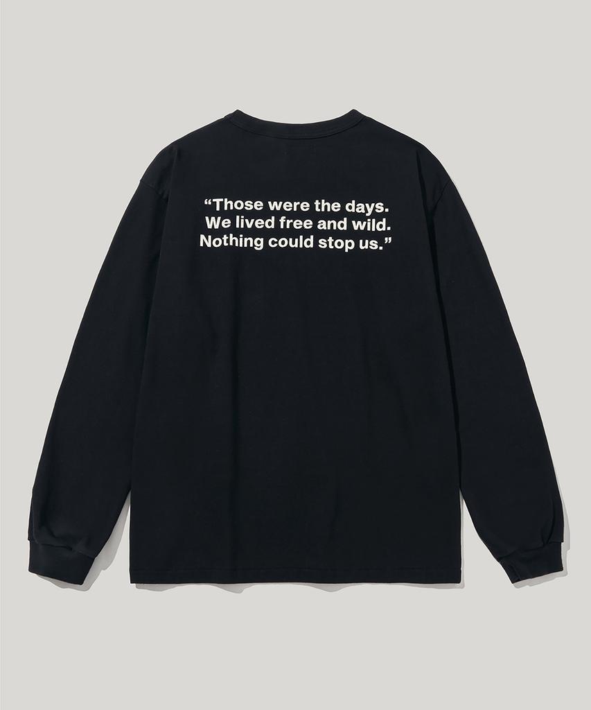 RUSTICCLUB Cowboy Message Long Sleeve_Black