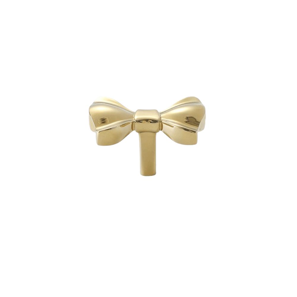Furniture Hardware Cabinet Door Knobs Vintage Wardrobe Drawer Pulls Bow Tie Brass Handle Window