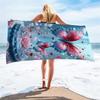 1PC Dreamy Crystal Butterfly Rose Beach Towel Quick Dry Bath Towel for Beach Photoshoots