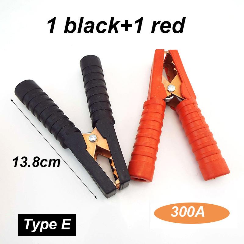 Red+Black 100A 150A 300A Crocodile Car Battery Alligator Clips Electrical Connector Battery Clamp Test Jumper Cables Boost