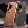 Leather Case for Huawei Pura 70 Ultra Case Plating Bumper Full Protected Back Cover for Huawei P50 P60 Pro Pura 70 Pro Plus Case