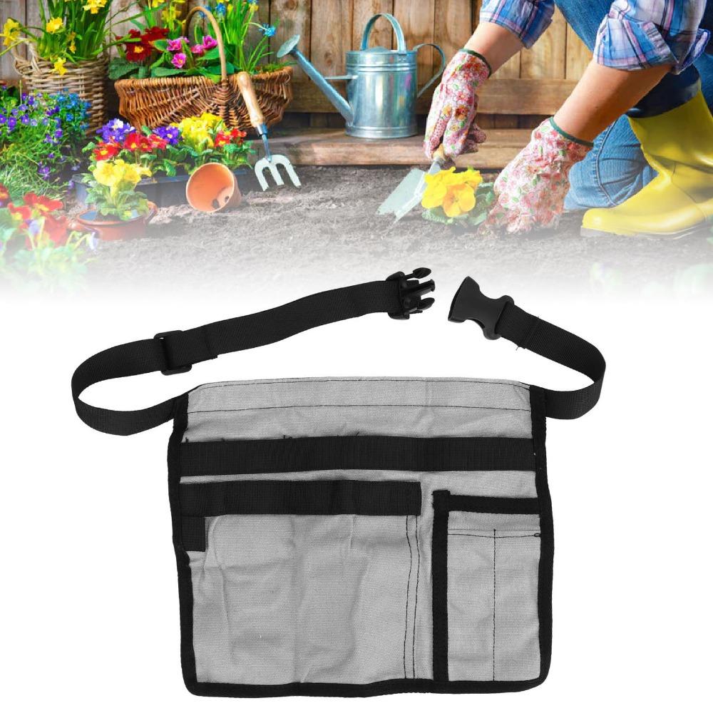 Heavy-Duty Tool Waist Apron Adjustable Strap Work Apron Belt Multi-Pocket Tool Pouch Outdoor Use
