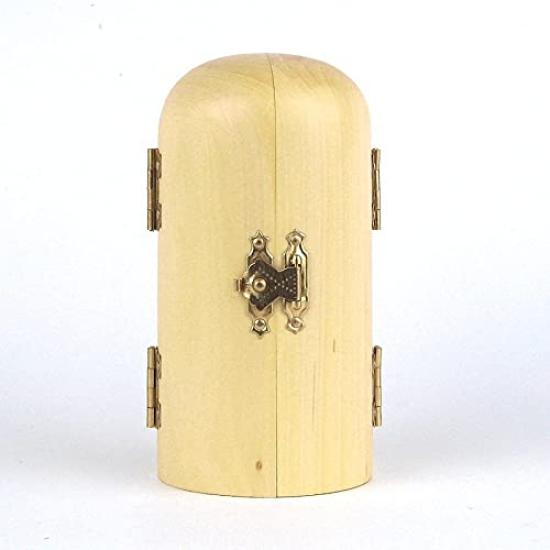 Kurita's Special Buddhist Statue [Three Open Buddhas] (Cylindrical) Kannon, Manjusri, and Samantabhadra (10cm high, 4cm diameter, 13cm opening width)