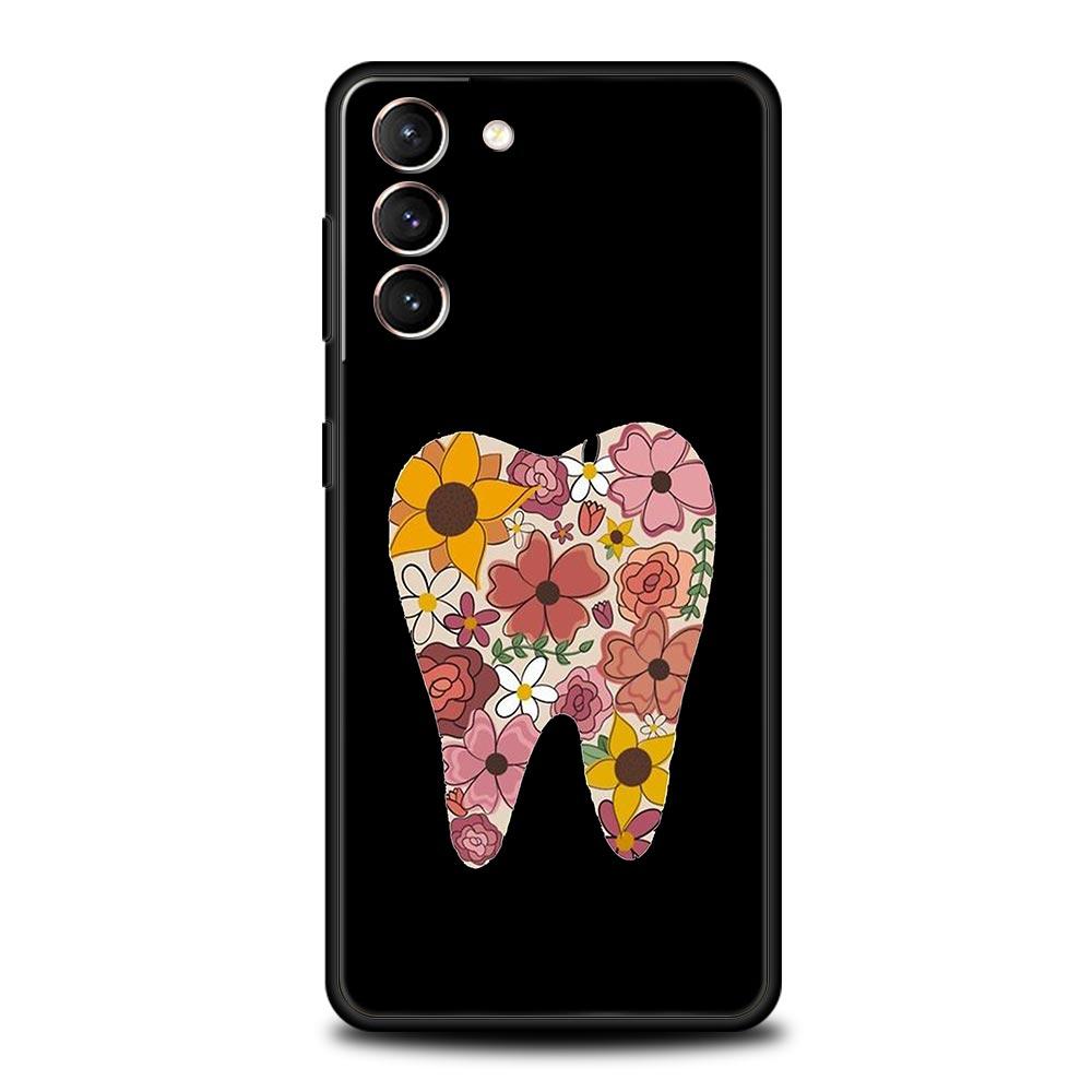 Чехол для телефона Samsung Galaxy S24 S23 Ultra S22 S21 S20 FE 5G S10 S10E S9 Plus S8 Чехол Стоматолог Стоматологический Зуб Милый Зуб