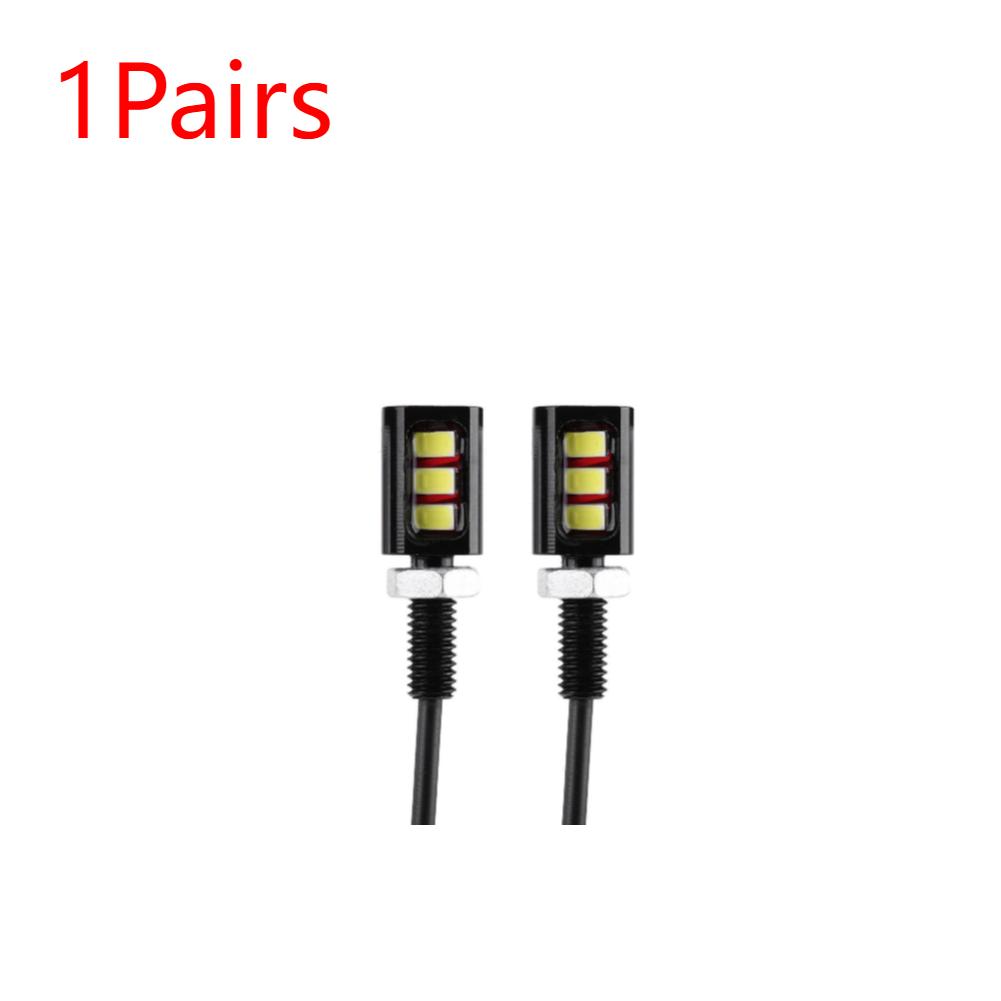 1-4 пары винтов для номерного знака, универсальные винтовые болты, 3 светодиодных фонаря, энергосберегающие для 12 В автомобиля, мотоцикла