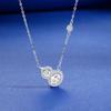 Full Diamond Gourd Necklace Women's Fashion Light Luxury Niche Exquisite Flash Ins Cold Wind Girl Gift