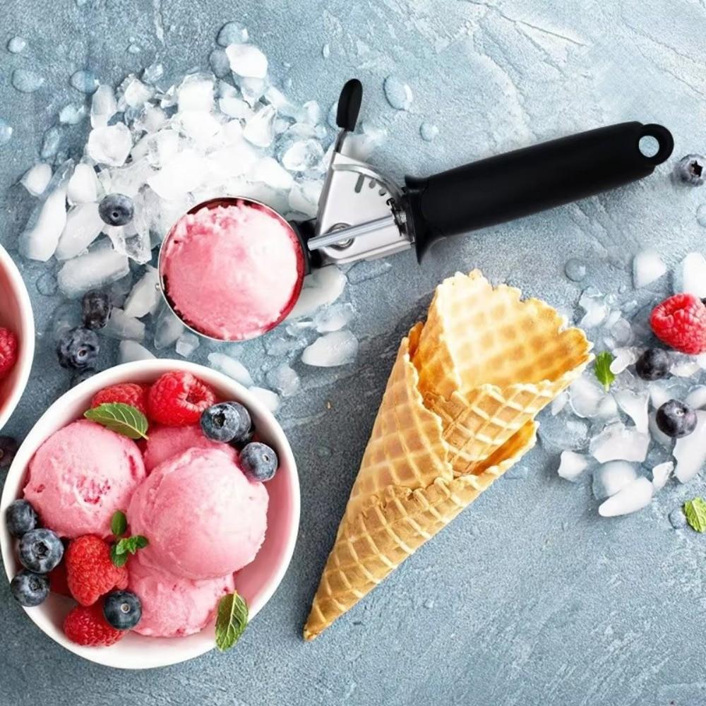 Многофункциональная ложка для мороженого из нержавеющей стали, ложка для фруктов, прочный аппарат для изготовления шариков льда, замороженный йогурт