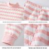 Langsha Girls' 3-Layer Thickened Pure Cotton Thermal Underwear Set