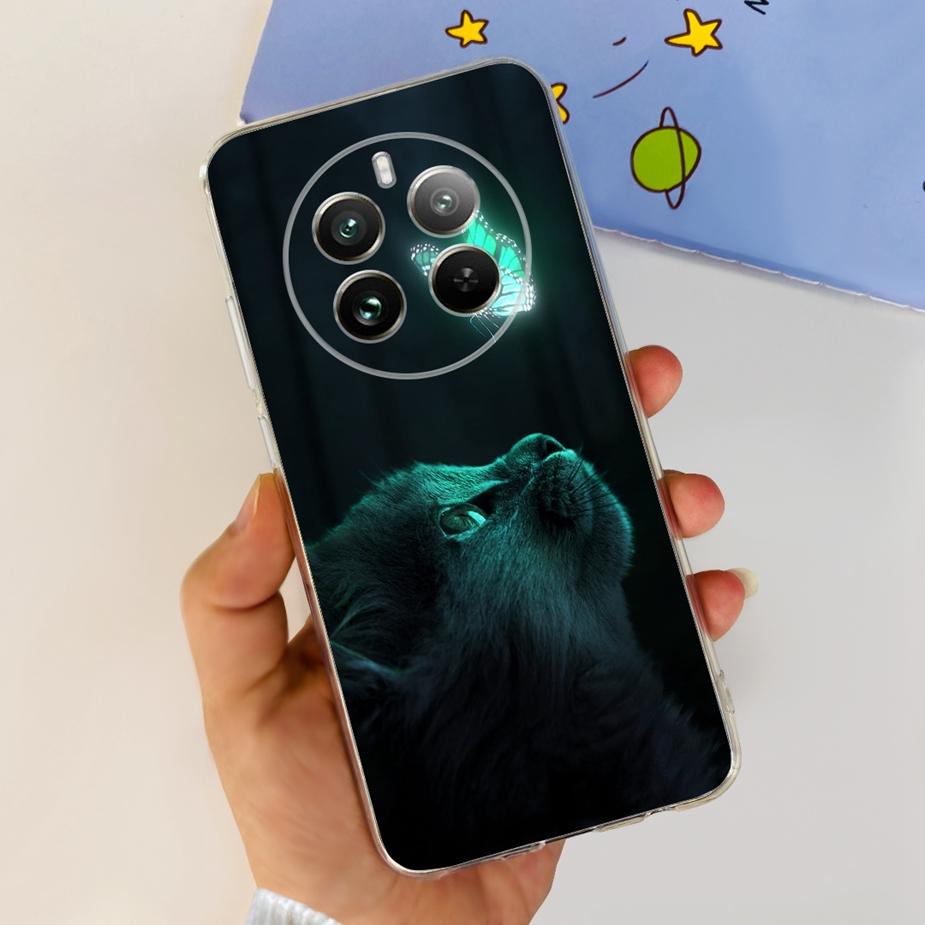 Чехол для Realme 12 Pro Plus Новый Модный Расписной Чехол Прозрачный Силиконовый Мягкий ТПУ Чехол для Телефона Для Realme 12 Plus Realme12 Pro + Корпус