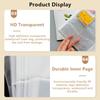 PVC Photocards Holder Transparent Bill Storage Booklet Simple Photo Album