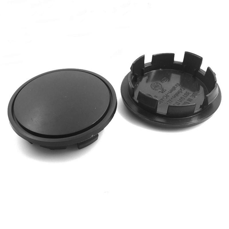 4 шт./компл., 65 мм, крышка ступицы центра колеса автомобиля, черная хромированная пустая крышка обода без логотипа, подходит для V/W, сменные аксессуары для автостайлинга