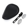 Black Single Saddle Spring Solo Seat for Harley and Universal Chopper, Dragster, Virago, Desperado, XV250, XV400. Replacement.