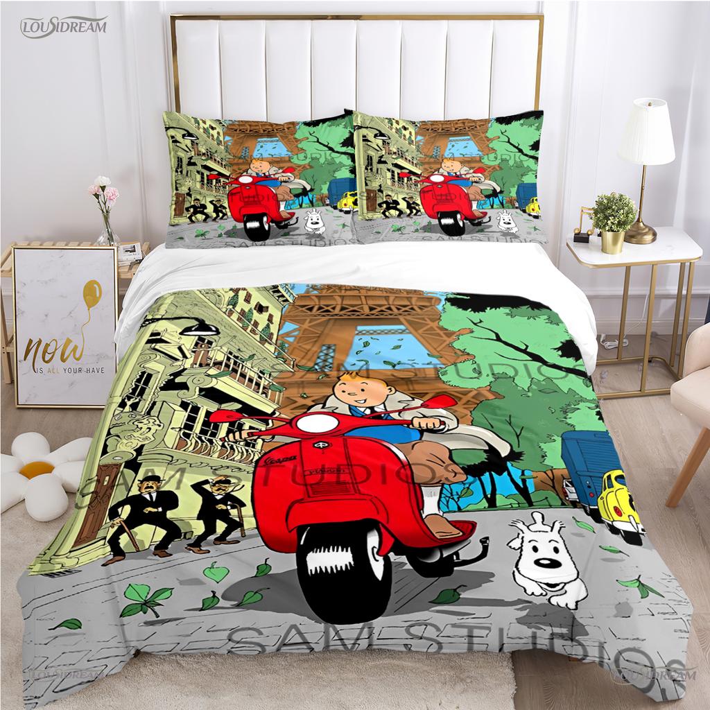 Comforter Casal Cartoon Dog Funny All Season Comforter Bedding Sets Soft And S Single/Double/Queen/King