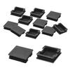 PATIKIL 2.9"x2.9" Plastic Tube End Caps, Pack of 10 Square Hole Plugs for Square Iron Pipe Chair Legs, Tables, Bookcases, and Patio Furniture, Black